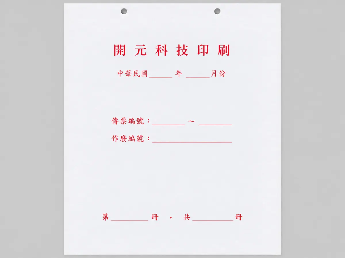 文件封面與封皮印刷樣品