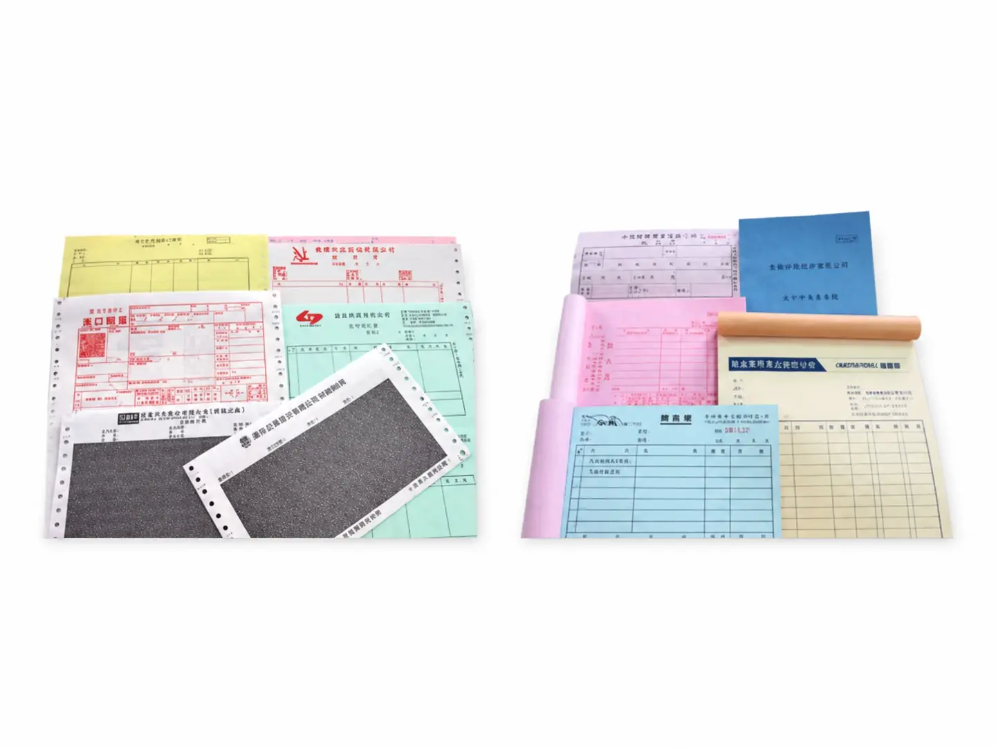 企業表單客製印刷樣品